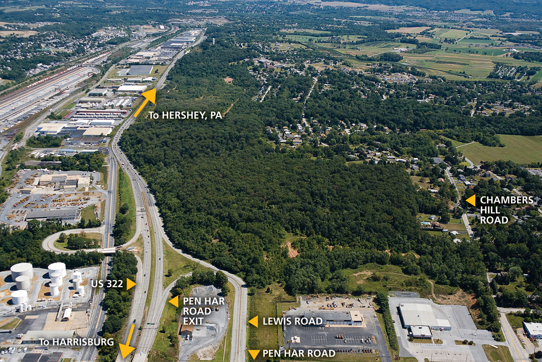 Overlooking Swatara Plaza at the Councourse, soon to be home to 4,100 new jobs in Dauphin County