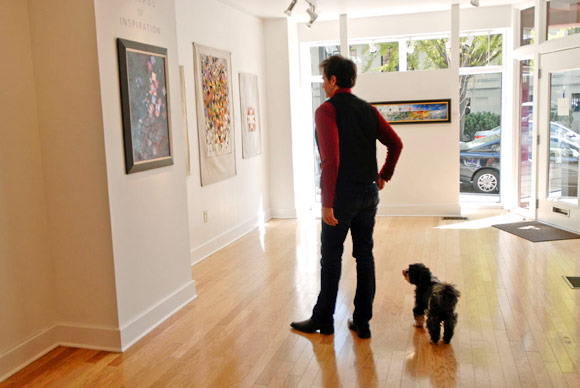 Artist Jeriman Stoltzfus at his Gallery - Prince Street