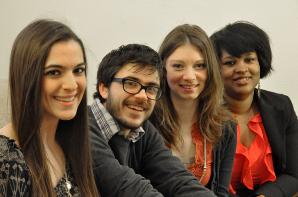 Share Closet, L to R: Sara Longo, Kyle and Andrea Wetherald, Erica Weston 