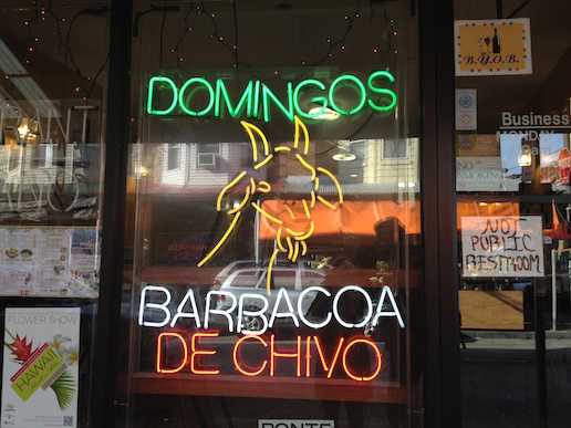 Barbacoa on offer in the Italian Market, a sign of the changing face of South Philly