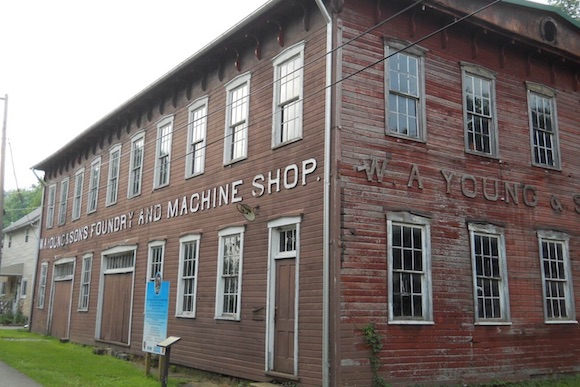 A historic foundry at Rices Landing, mon valley