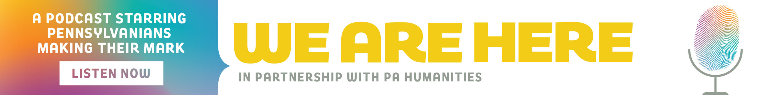 Listen to We Are Here podcast